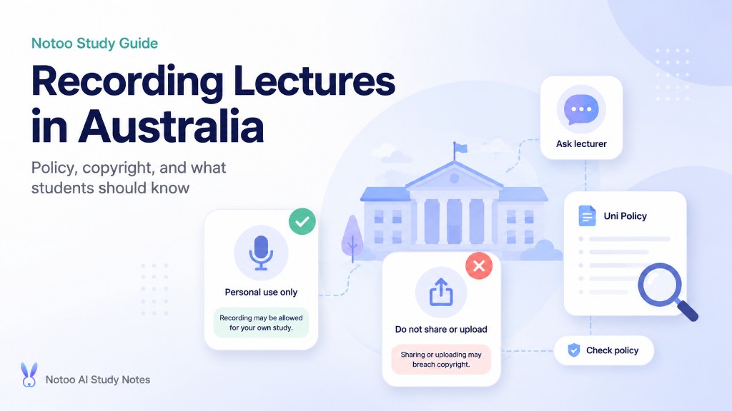 Recording lectures in Australia: policy, copyright, and what students should know